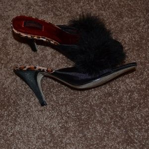 Frederick's Of Hollywood Leopard Mule Heel  5/6